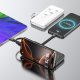 Внешний аккумулятор Dudao K11 10000mAh со встроенными кабелями, белый
