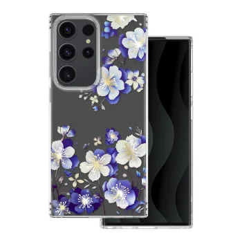 TFO IMD Print vāciņš Samsung Galaxy S23 Ultra ziedu motīvs