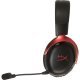 HyperX Cloud III S bezvadu spēļu austiņas, melnas/sarkanas