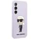 Чехол Karl Lagerfeld для Samsung Galaxy S23+ Silicone Ikonik, фиолетовый