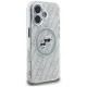 Чехол Karl Lagerfeld IML Glitter Karl & Choupette Heads MagSafe для iPhone 16, серый