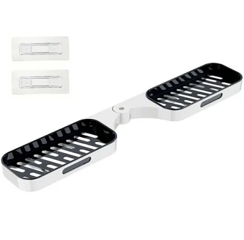 Sienas Plaukts Vannas Istabai un Virtuvei, Melns | Bathroom Shelf For Shower