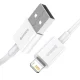 USB uz Lightning kabelis Baseus CALYS-A02 2.4A 1m Balts