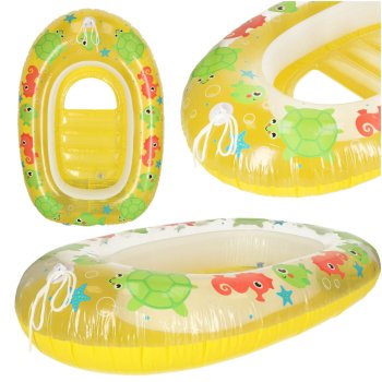 BESTWAY 34037 Baby Inflatable Swimming Water Mattress Boat, Yellow, 102x69 cm