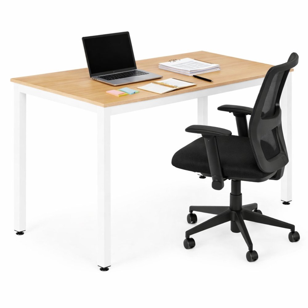 Ēdamgalds un datorgalds 120x60 cm ModernHome, gaišs ozols (2)