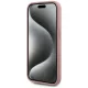 Чехол Karl Lagerfeld для iPhone 15 Pro Max Wrinkled Metal Signature, розовый