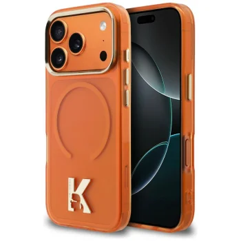 Karl Lagerfeld IML K Head Logo MagSafe Maciņš ar MagSafe iPhone 17 Pro Max telefonam - Oranžs | Phone Case Cover