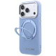 Karl Lagerfeld Ring Stand 360 MagSafe vāciņš iPhone 18 Pro / 17 Pro, gaiši zils