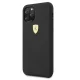 Силиконовый чехол Ferrari Silicone для iPhone 11 Pro Max, черный