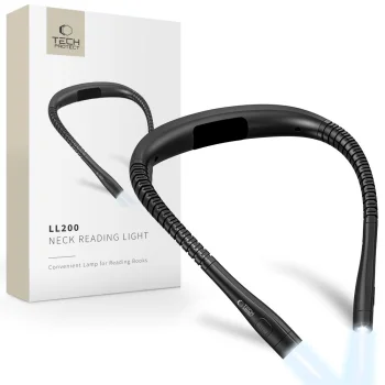 Kaklā liekama lasīšanas lampa Tech-Protect LL200, melna