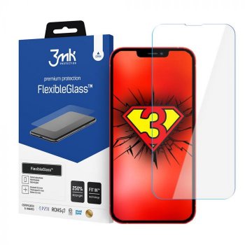 3MK Apple iPhone 14 / 13 / 13 Pro 6.1'' Flexiable Tempered Glass Screen Protector | Lokāms Aizsargstikls Ekrānam...