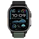 Spigen WBF1 siksniņa Apple Watch 44 / 45 / 46 / 49 mm, melna un zaļa