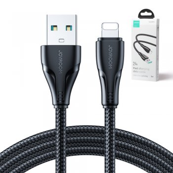 Joyroom USB to Apple iPhone Lightning Data Charging Cable 2.4A, 3m, Black