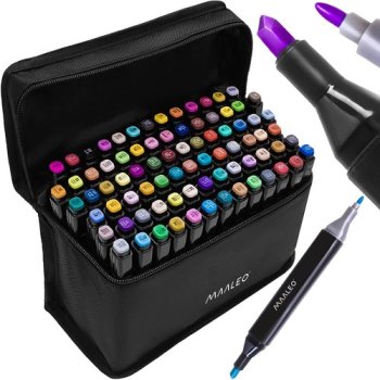 Double-Sided Markers - 80 Pcs. Maaleo 24103