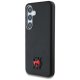 DKNY Leather Heart of NY vāciņš Samsung Galaxy S25, melns