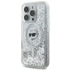 Apple iPhone 16 Pro 6.3\'\' Karl Lagerfeld Liquid Glitter Choupette Head Magsafe Cover Case, Clear