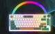 Royal Kludge RKH81 LED RGB Bezvadu mehāniskā spēļu tastatūra klaviatūra, Sky Cyan switch, zaļš| Wireless...