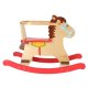 Koka Šūpuļzirgs Šūpuļzirdziņš ar Atzveltni | Wooden Rocking Horse with Backrest
