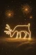 Neon Light Reindeer Holiday Decoration, Warm White