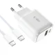 Сетевое зарядное устройство Tech-Protect C20W PD 20W / QC 3.0 с кабелем USB-C,...