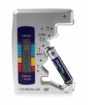 Электронный тестер аккумуляторов и батарей AA (R6), AAA (R3), N, D, LR44 1.5V |...