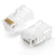 Ugreen 100x разъем RJ45 8P8C (UTP Cat. 5 / Cat. 5e) прозрачный (NW110)