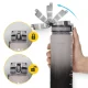 4FIZJO Motivational Water Bottle 1 L, Grey