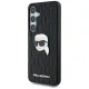 Чехол Karl Lagerfeld Leather Monogram Pin Logo Karl Head для Samsung Galaxy S25 Черный