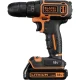 Аккумуляторная дрель-шуруповерт Black & Decker BDCDC18KB-QW 18V, 2x 1.5Ah, кейс