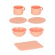 Kids sink with accessories, running water, kettle, induction hob, XXL, blue