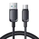 Joyroom Multi-Color Series A14 USB-A uz USB-C kabelis 3A 1.2m, melns