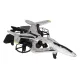 RC drons lidmašīna Syma P01 2.4 GHz ar LED gaismām un akrobātiku, sudraba