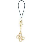 Guess Phone Strap 4G Glitter Charm, Gold