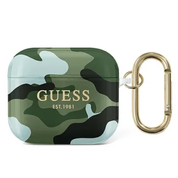 Guess AirPods 3 maciņš Camo Collection, zaļš/haki
