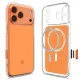 Чехол Spigen Thin Fit MagSafe для iPhone 17 Pro, прозрачный оранжевый