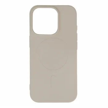 Чехол Liquid Silicone Case MagSafe для iPhone 16 Pro Max, бежевый