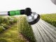 Telescopic Garden Watering Wand with 10-Function Nozzle, Black-Green