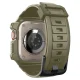 Aizsargvāciņš ar siksniņu Spigen Rugged Armor Pro priekš Apple Watch Ultra (49 mm), zaļš