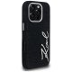 Karl Lagerfeld Signature Denim Case for iPhone 16 Pro Max, Black
