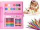 Art Painting and Drawing Set in Case, 68 pcs, Pink