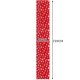 Ruhhy Christmas Table Runner 220x35 cm, Red with Snowflakes