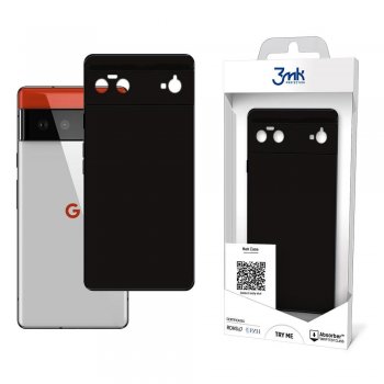 Google Pixel 6 Pro 5G 3MK Matt Case Cover, Black | Matēts Telefona Maciņš Vāks Apvalks Bampers