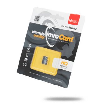 Imro 16GB microSDHC atmiņas karte Class 10 UHS-I, melna