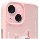 Чехол Nimmy Glasses Cool Cat для iPhone 15 — розовый