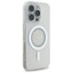 Guess IML Rhinestones MagSafe Phone Case Cover iPhone 16 Pro Max - White