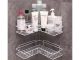 Loft Corner Bathroom Shelf, No Drilling, White