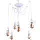 6-Arm Spider Ceiling Lamp, White