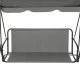 Dārza šūpoļu sēdekļa rezerves audums 140x100 cm MultiGarden, pelēks