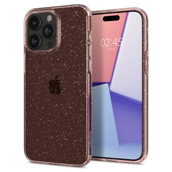 Spigen Liquid Crystal Glitter, rose quartz - iPhone 15 Pro Max