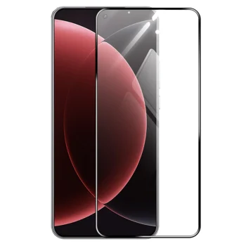5D Защитное Стекло для Xiaomi 15 Ultra, Черное Закруглённое (Tempered Glass)